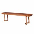 Moes Home Collection Godenza Bench- Walnut - Brown CB-1022-03-0